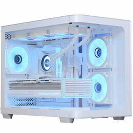 Корпус AeroCool P300C-G-WT-v1 (ACCS-PN02033.21) White без БП