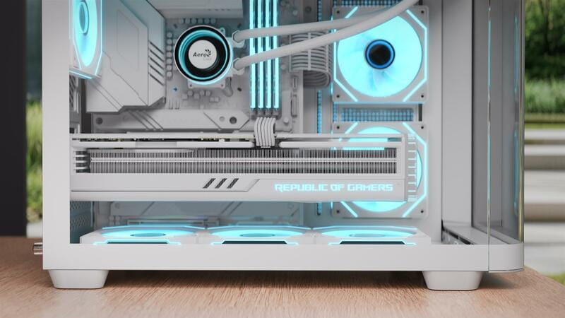 Корпус AeroCool P300C-G-WT-v1 (ACCS-PN02033.21) White без БЖ