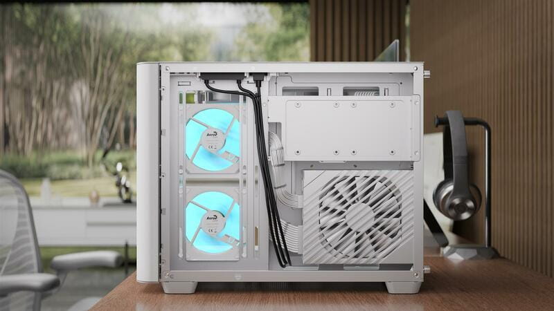 Корпус AeroCool P300C-G-WT-v1 (ACCS-PN02033.21) White без БЖ