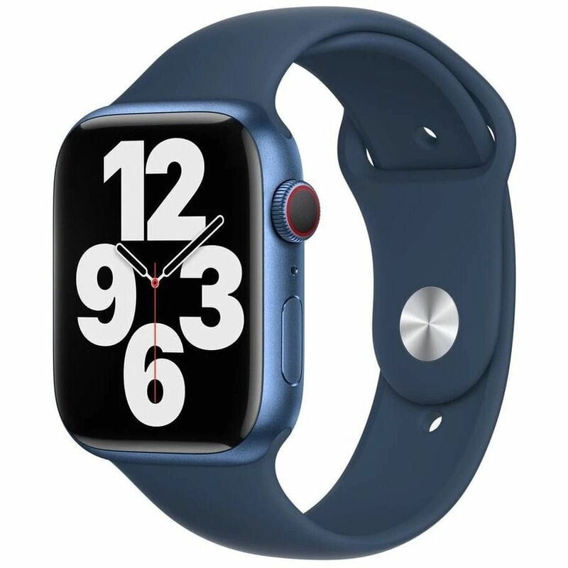 Ремешок Apple Sport Band для Apple Watch 45mm Abyss Blue (MKUW3)