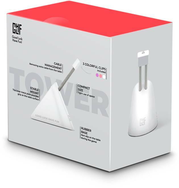 Держатель для кабеля FragON Tower RGB White (FGLMB22WTTOWER003)