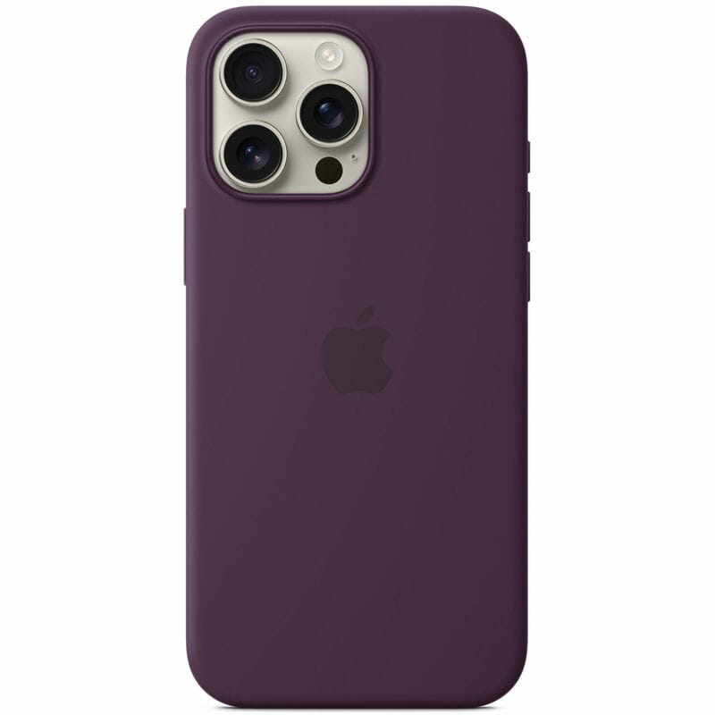 Чeхол-накладка Apple Silicone Case with MagSafe для Apple iPhone 16 Pro Max Plum (MYYW3)