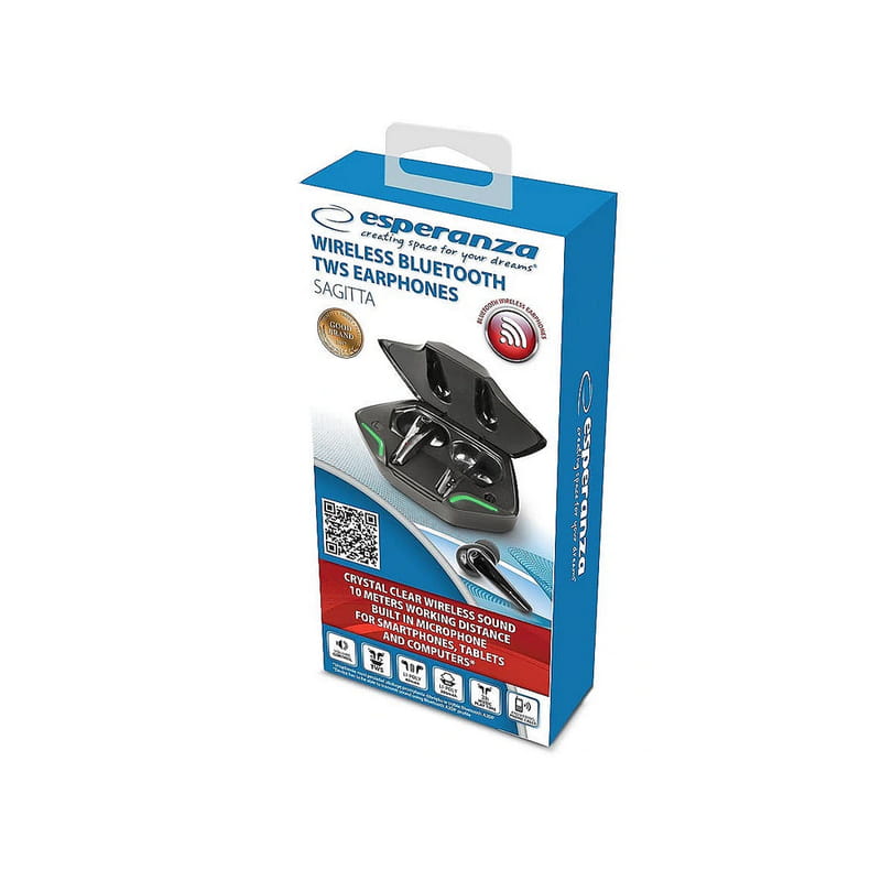 Bluetooth-гарнитура Esperanza Earphones Sagitta Black (EH231K)