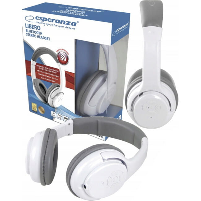 Bluetooth-гарнитура Esperanza Libero White (EH163W)