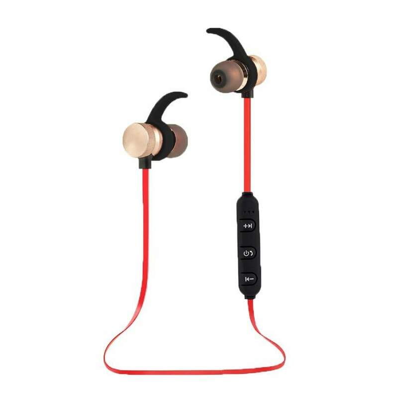 Bluetooth-гарнитура Esperanza Wireless Magnetic Metal Eaprhones Black/Red (EH186L)