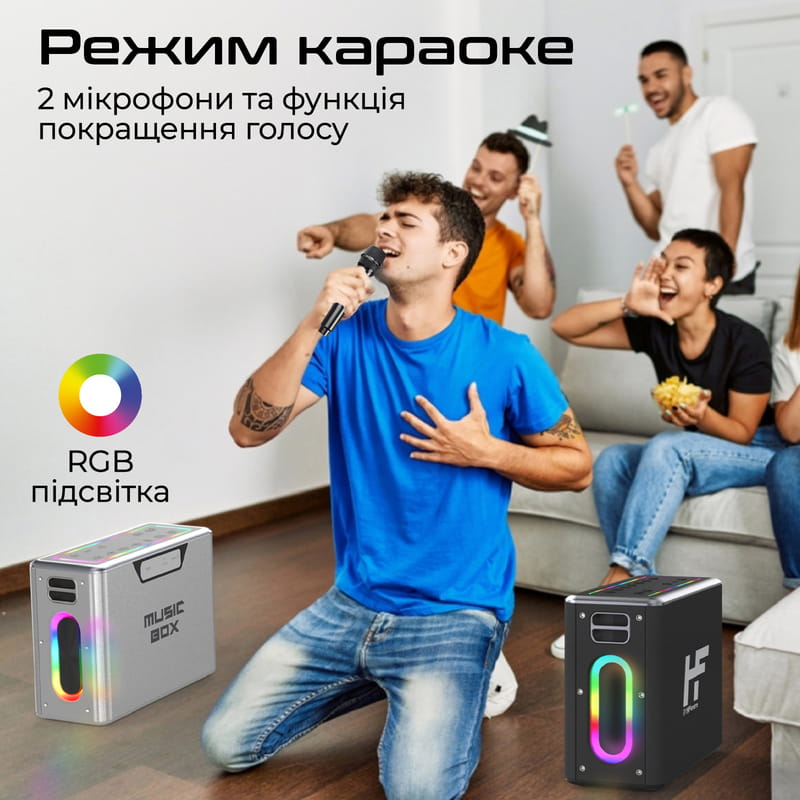 Акустична система HiFuture MusicBox 100W Silver (musicbox.silver)