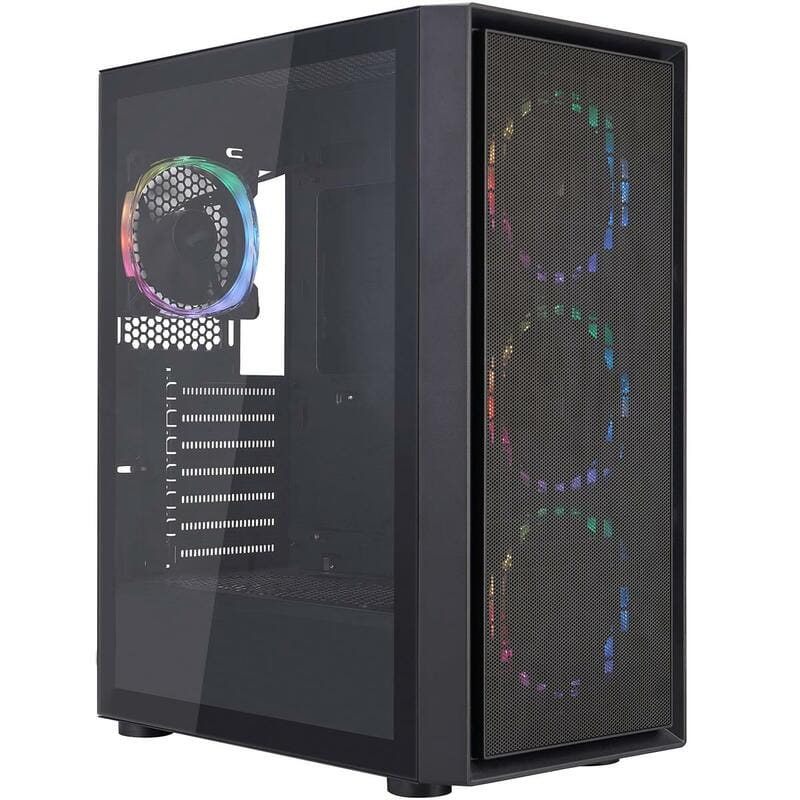 Корпус 1stPlayer Go6-BK-4FS7 Black без БП