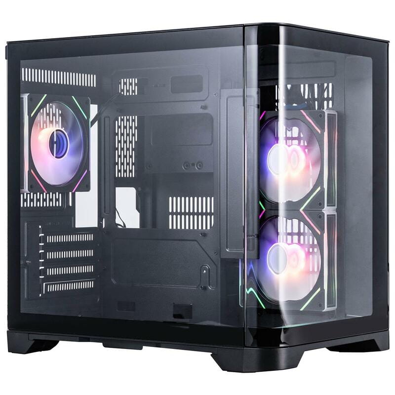 Корпус 1stPlayer UV5-BK-2FC7R-1FC7 Black без БЖ