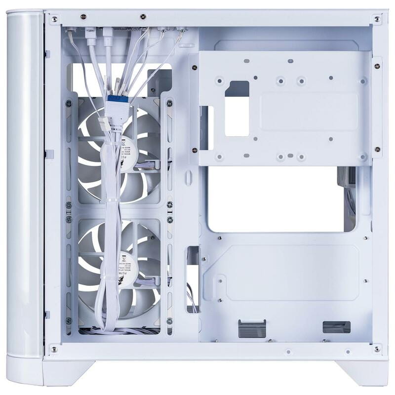 Корпус 1stPlayer UV5-WH-2FC7R-W-1FC7-W White без БП