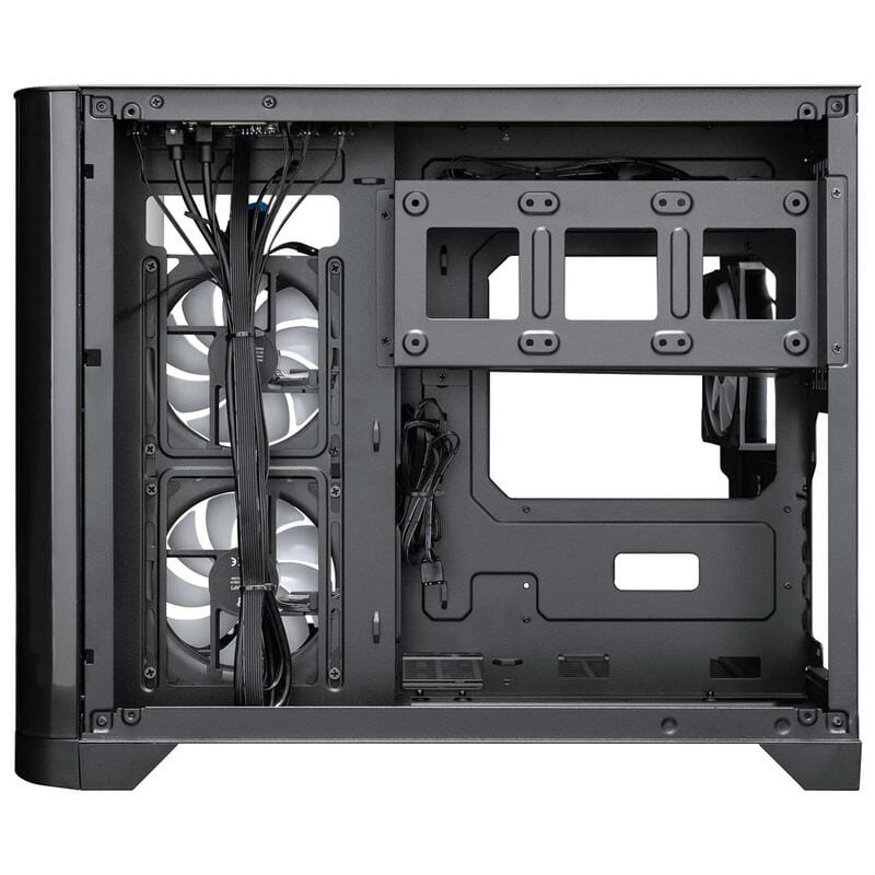 Корпус 1stPlayer UV6-BK-2FC7R-1FC7 Black без БП