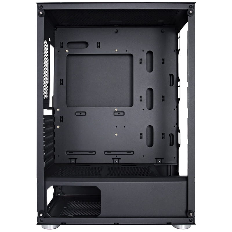 Корпус 1stPlayer X5-BK-4F1 Black без БП
