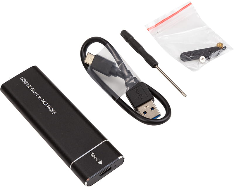 Зовнішня кишеня PowerPlant для SSD M.2 SATA USB3.2 (HC380305)