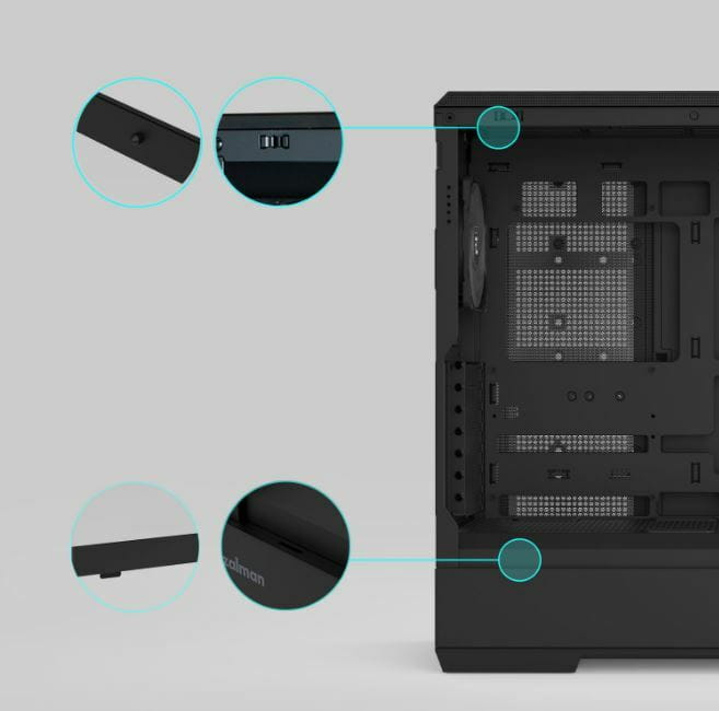 Корпус Zalman P50 DS Black без БП