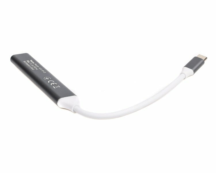 Концентратор USB Type-C Maxxter 1xUSB-A 3.0, 1xUSB-A 2.0, 2xUSB-C Gray (HU3C-4P-03)