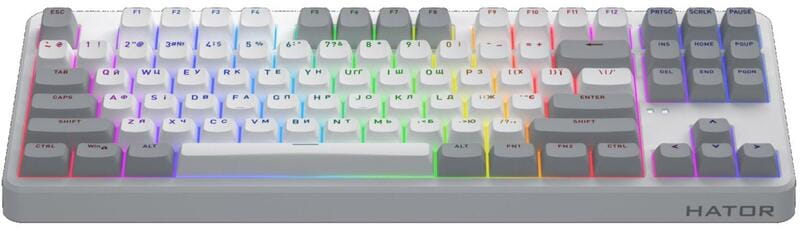 Клавіатура бездротова Hator Rockfall 3 Mecha TKL Wireless Orange White (HTK851UA)
