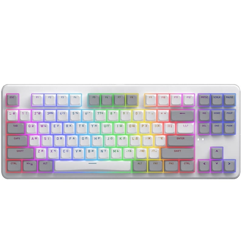 Клавіатура бездротова Hator Rockfall 3 Mecha TKL Wireless Orange White (HTK851UA)