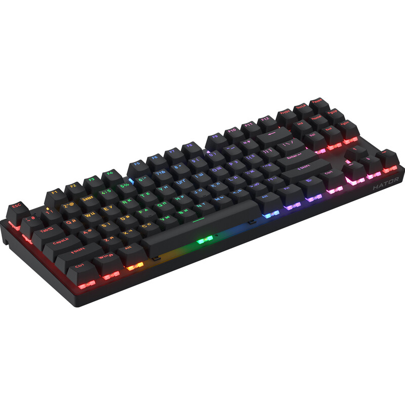 Клавиатура Hator Icefall Mecha TKL Wireless Rainbow Black (HTK287UA)