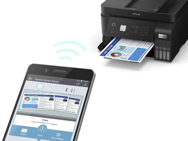 Багатофункціональний пристрій А4 Epson EcoTank L5590 Wi-Fi (C11CK57404)