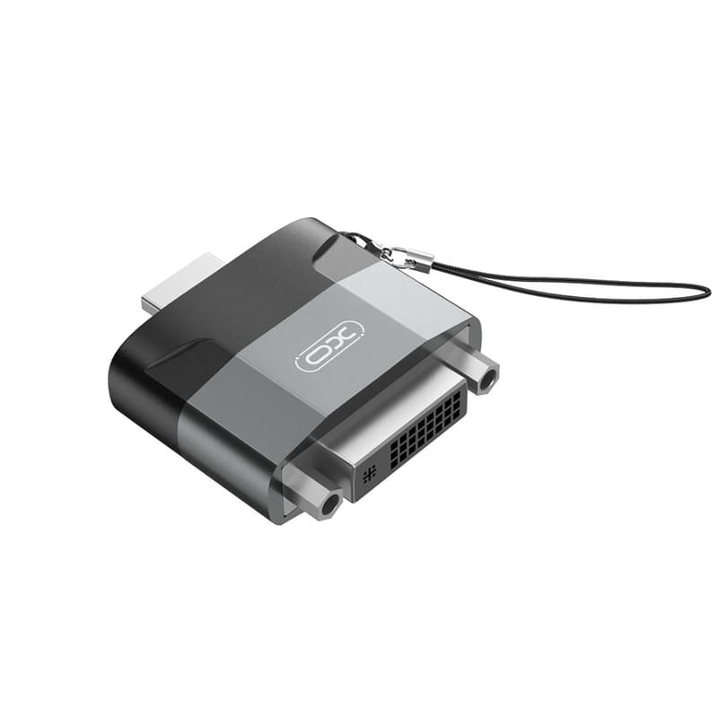 Адаптер XO HDMI-DVI (M/F) Black/Grey (GB013-HDMIDVI.tranish)