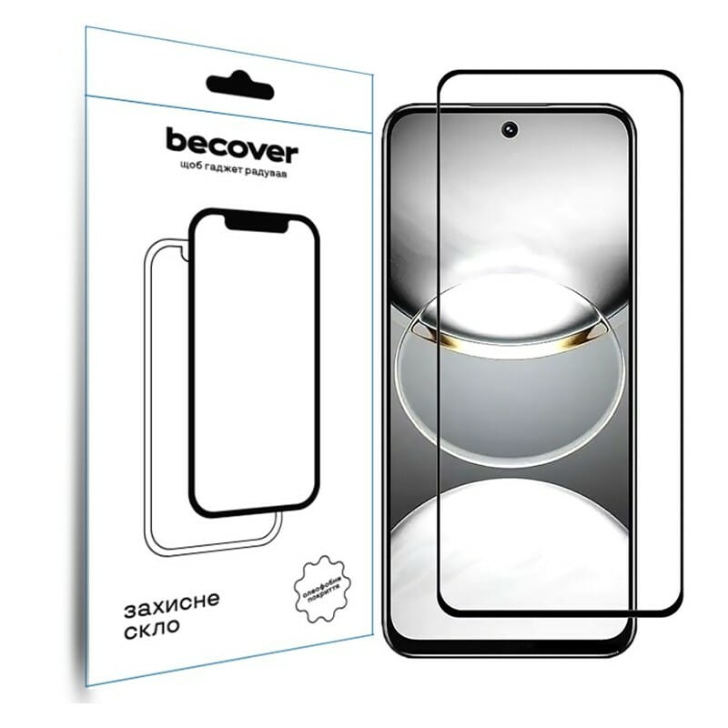 Защитное стекло BeCover для Tecno Spark 30 (KL6) Black (712500)