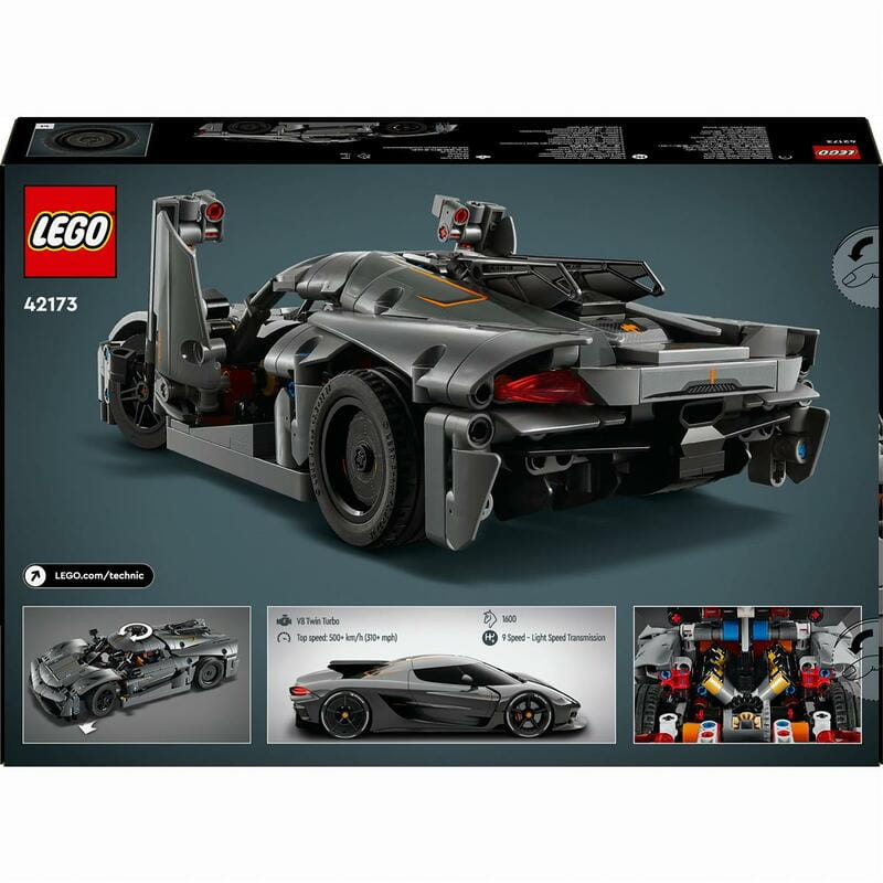 Конструктор LEGO Technic Koenigsegg Jesko Absolut - Сірий гіперкар (42173)