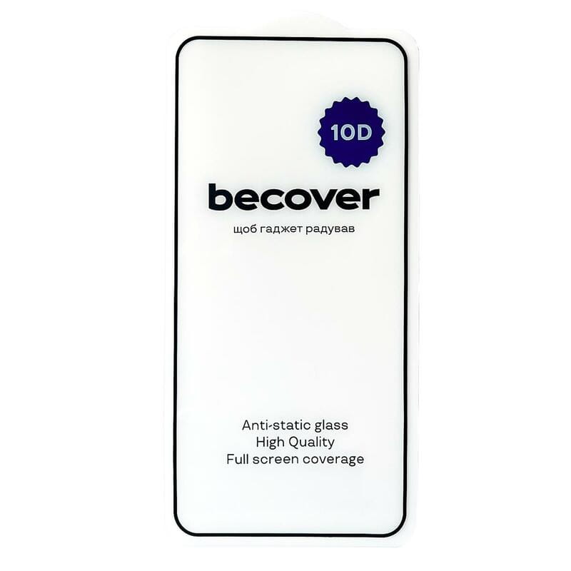 Защитное стекло BeCover для Poco F6 Pro Black, 10D (712586)