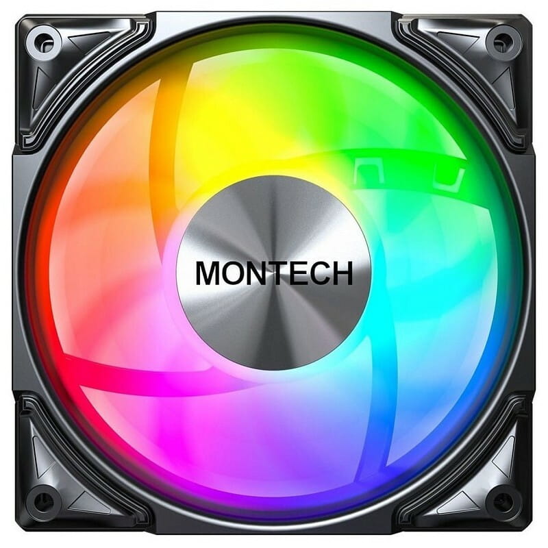 Вентилятор Montech Metal Pro 12 ARGB PWM Black