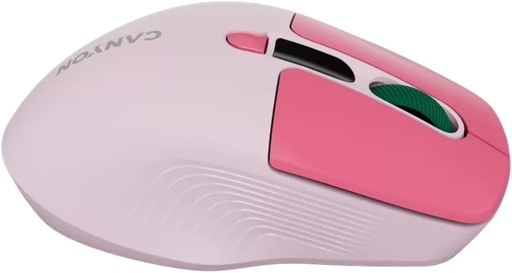 Миша бездротова Canyon MW-26 LCD Silent Dual Mode Pink (CNS-CMSW26P)