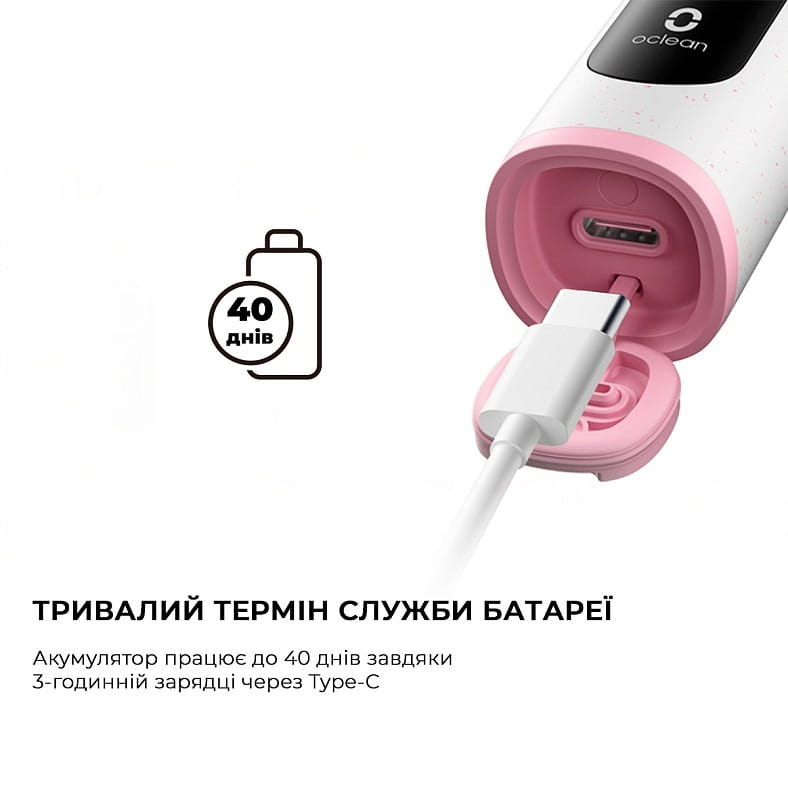 Розумна зубна електрощітка Oclean X Lite Grey (6970810555981)