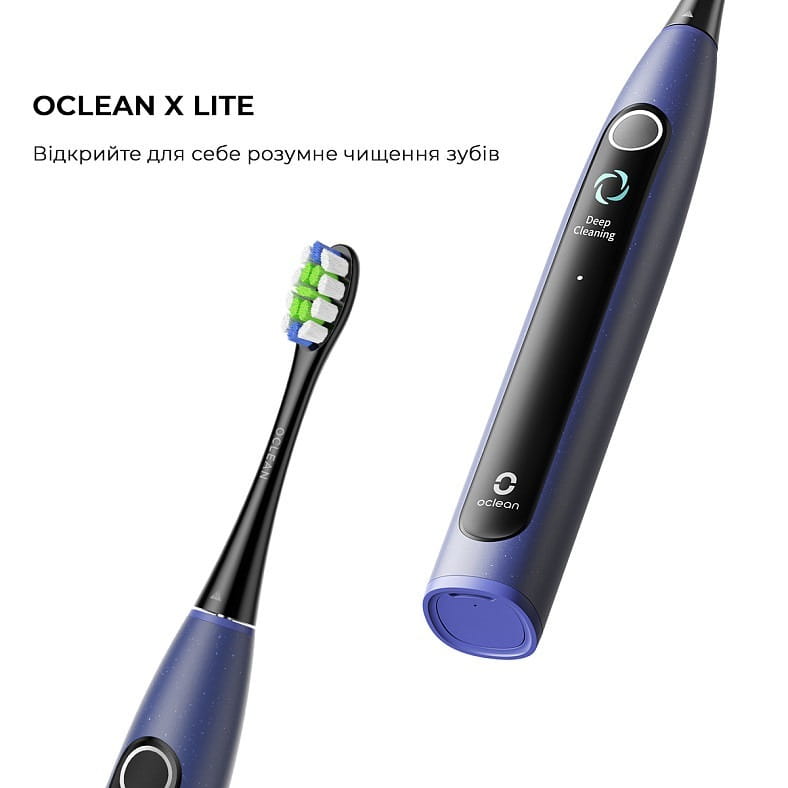 Розумна зубна електрощітка Oclean X Lite Blue (6970810555974)