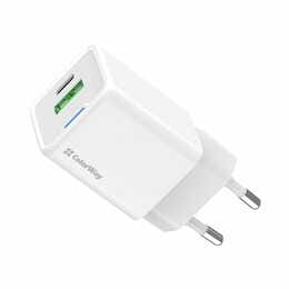 Сетевое зарядное устройство ColorWay GaN Mini 30W PD Port PPS USB (Type-C PD + USB QC4.0) White (CW-CHS053PD-WT)