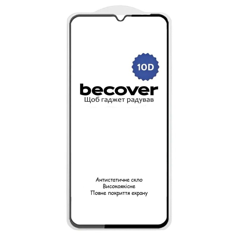 Защитное стекло BeCover для Xiaomi Redmi 14C 4G/Poco C75 Black 10D (712720)