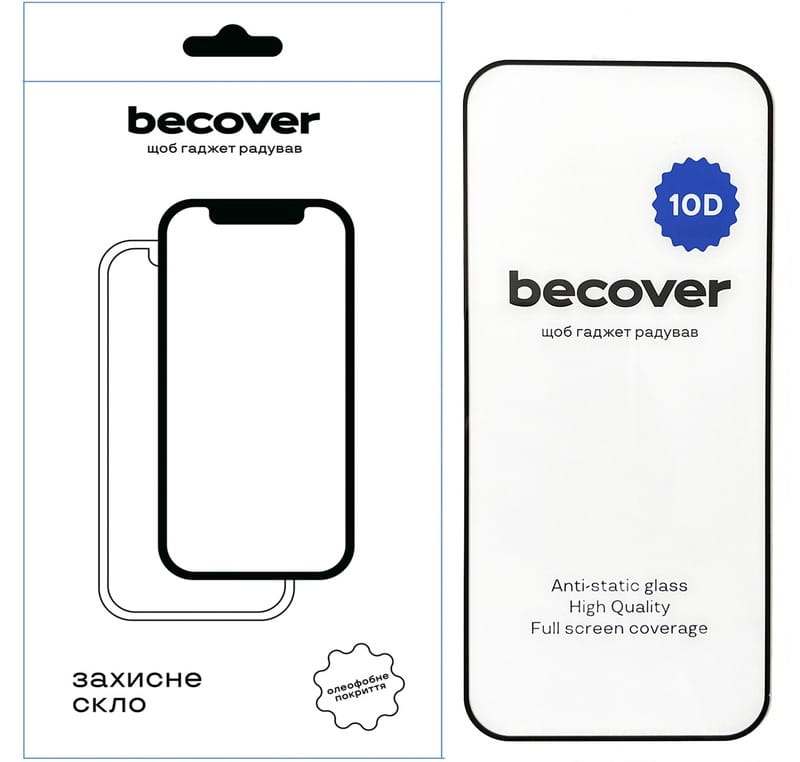 Защитное стекло BeCover для Xiaomi Redmi Note 14 5G Black 10D (712727)