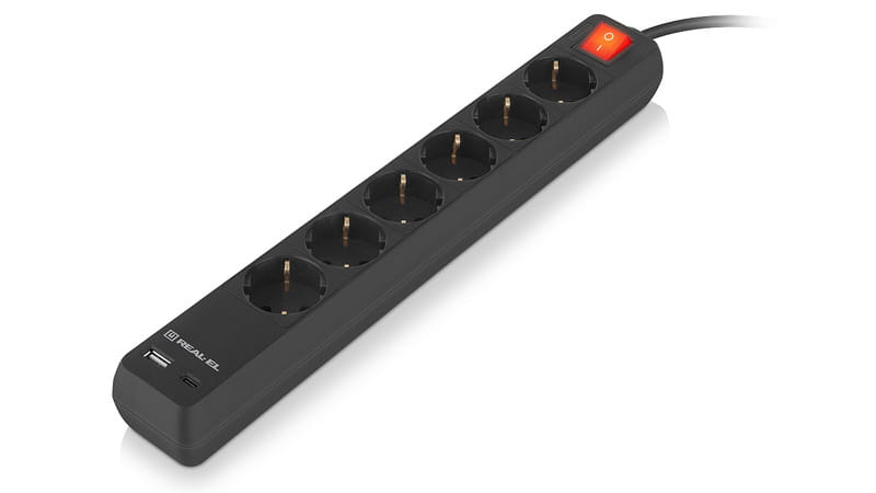 Фильтр питания REAL-EL RS-Protect 605 3м Black (EL122300041)