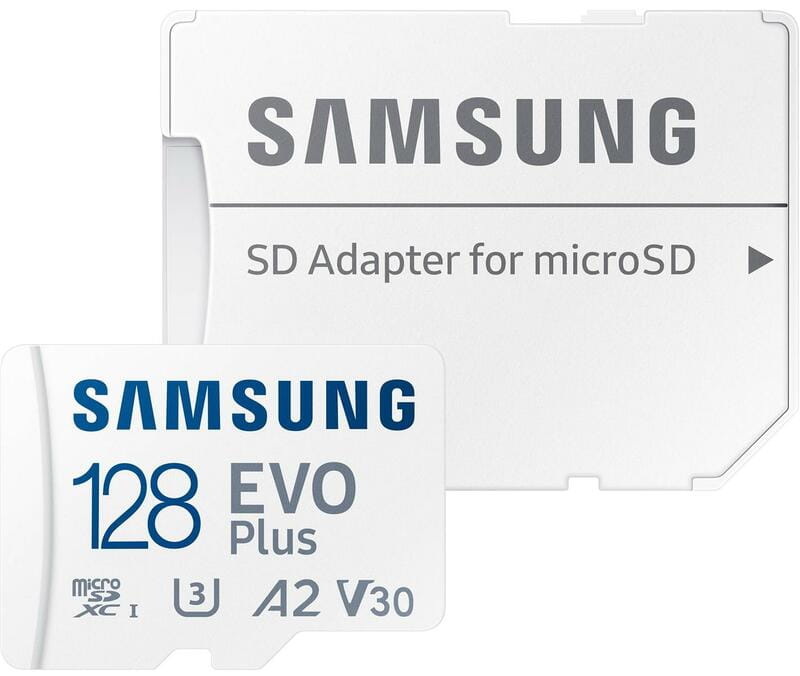 Карта пам`яті MicroSDXC  128GB UHS-I/U3 Class 10 Samsung Evo Plus R160MB/s + SD-адаптер (MB-MC128SA/EU)