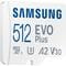 Фото - Карта пам`яті MicroSDXC  512GB UHS-I/U3 Class 10 Samsung Evo Plus R160MB/s + SD-адаптер (MB-MC512SA/EU) | click.ua
