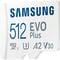 Фото - Карта пам`яті MicroSDXC  512GB UHS-I/U3 Class 10 Samsung Evo Plus R160MB/s + SD-адаптер (MB-MC512SA/EU) | click.ua