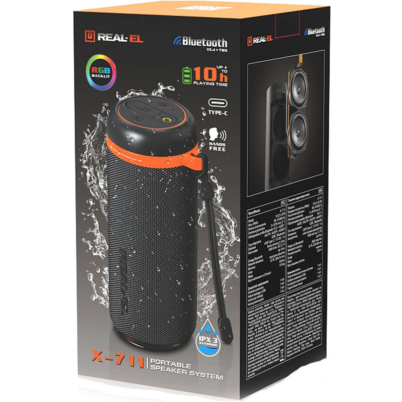 Акустична система REAL-EL X-711 Black