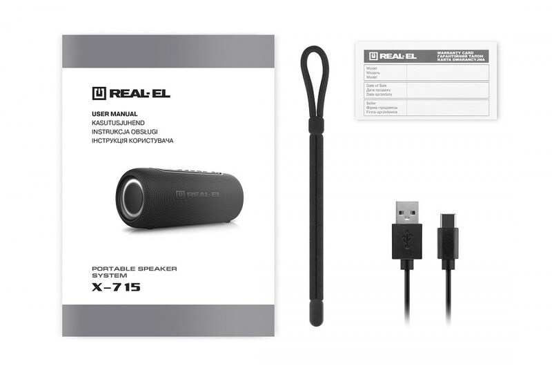 Акустична система REAL-EL X-715 Black