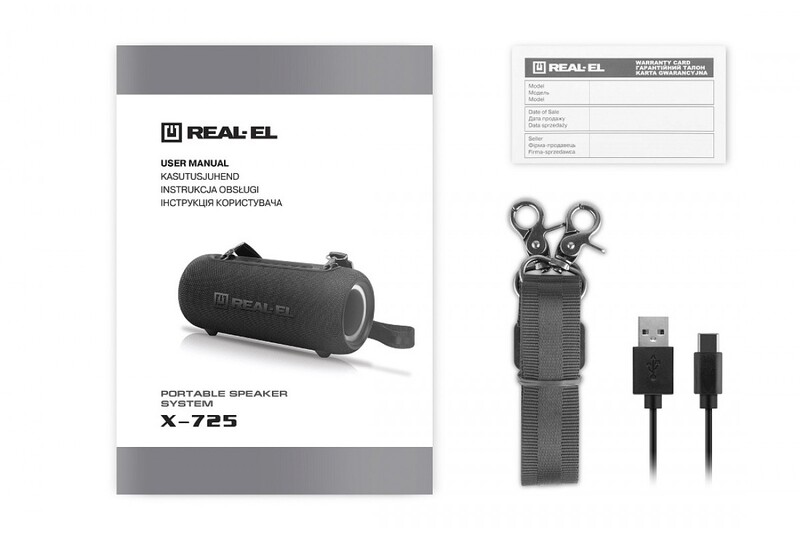 Акустична система REAL-EL X-725 Black