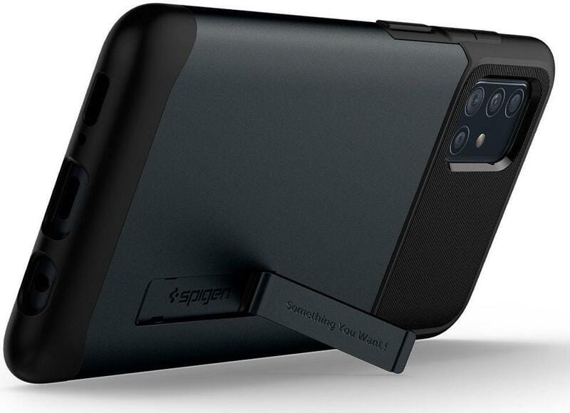 Чохол-накладка Spigen Slim Armor для Samsung Galaxy A51 SM-A515 Metal Slate (ACS00820)