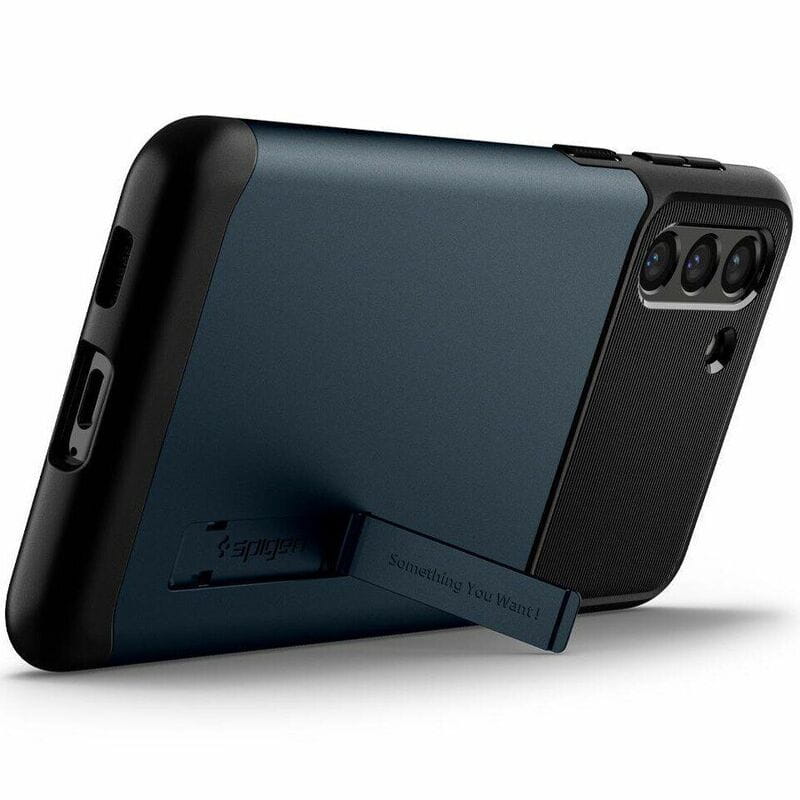 Чeхол-накладка Spigen Slim Armor для Samsung Galaxy S21 SM-G991 Metal Slate (ACS02444)