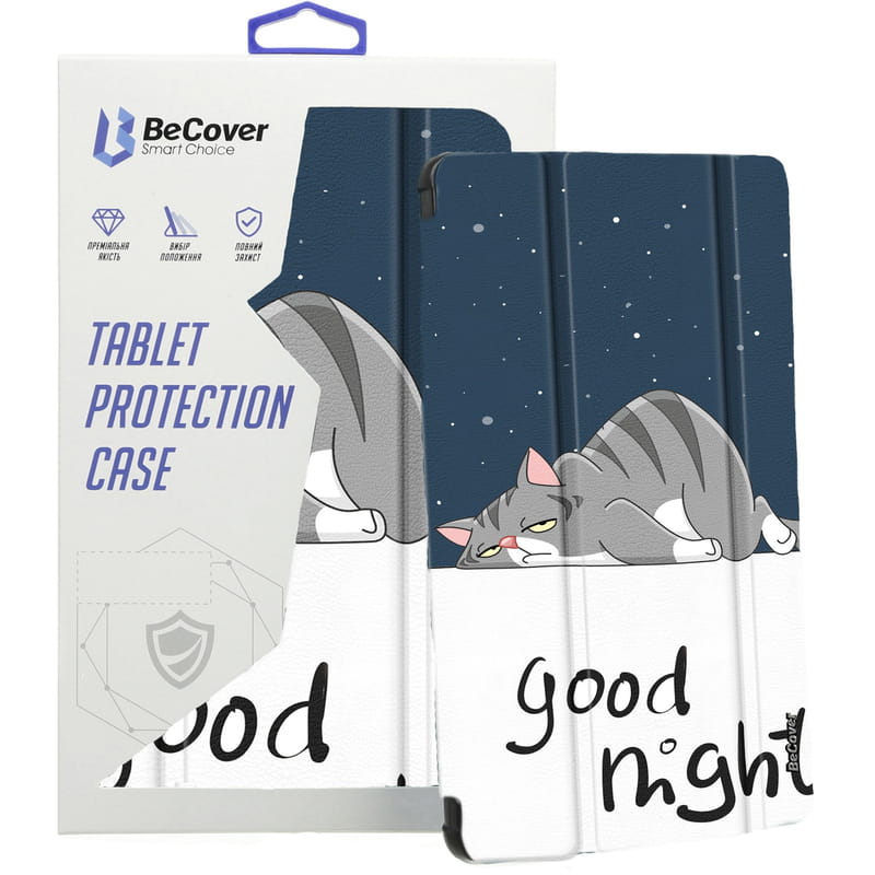 Чохол-книжка BeCover Flexible TPU Mate для Samsung Galaxy Tab S6 Lite 10.4 SM-P620/SM-P625/SM-P627 Good Night (712520)