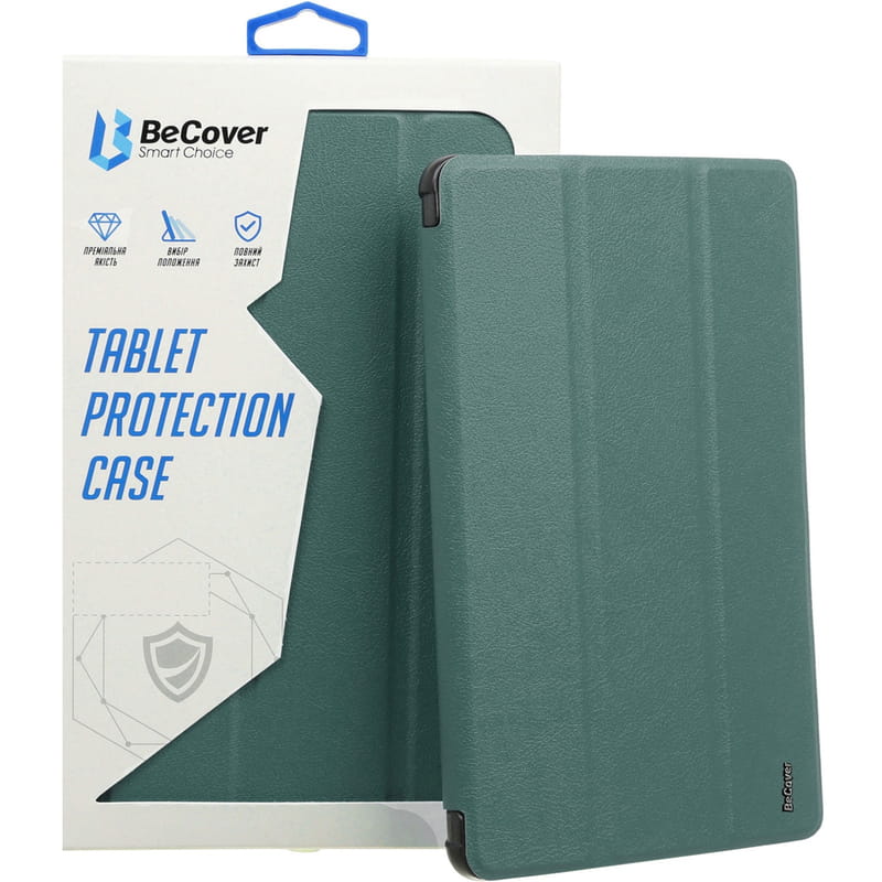 Чохол-книжка BeCover Flexible TPU Mate для Lenovo Tab M10 Plus TB-125F (3rd Gen)/K10 Pro TB-226 Dark Green (712524)