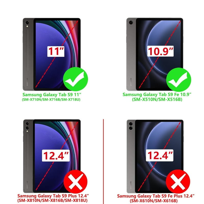 Чехол-книжка BeCover Flexible TPU Mate для Samsung Galaxy Tab S9 (SM-X710/SM-X716)/S9 FE (SM-X510/SM-X516B) Don`t Touch (712533)
