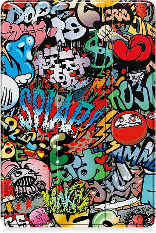 Чехол-книжка BeCover Flexible TPU Mate для Samsung Galaxy Tab S9 (SM-X710/SM-X716)/S9 FE (SM-X510/SM-X516B) Graffiti (712534)