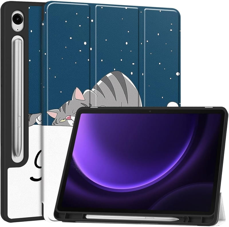 Чехол-книжка BeCover Flexible TPU Mate для Samsung Galaxy Tab S9 (SM-X710/SM-X716)/S9 FE (SM-X510/SM-X516B) Good Night (712535)
