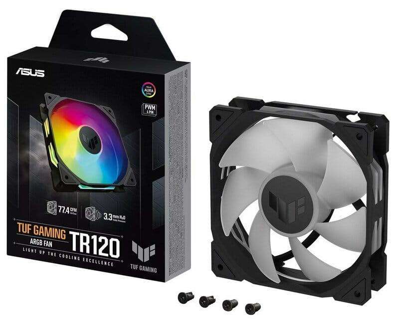 Вентилятор Asus TUF Gaming TR120 ARGB Black (90DA0090-B09000)