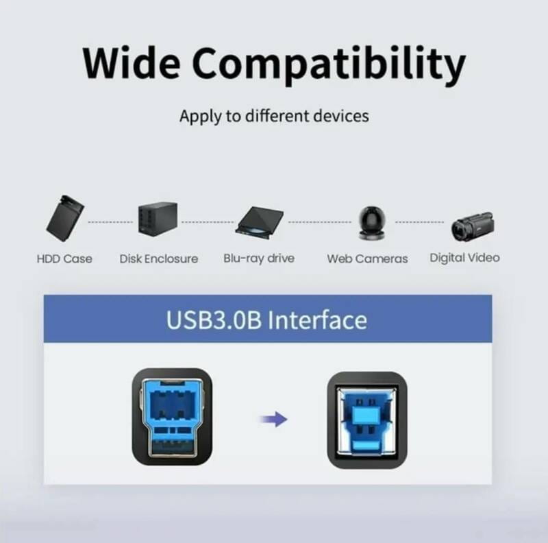 Кабель для принтера Cabletime USB - USB Type-B (M/M), 3 м, Black (CA12N)