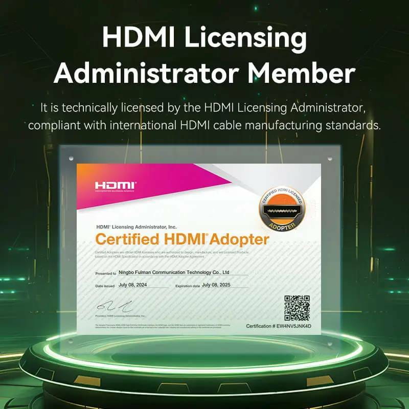 Кабель Vention HDMI - HDMI V 2.1 (M/M), 2 м, Green (ALOGH)